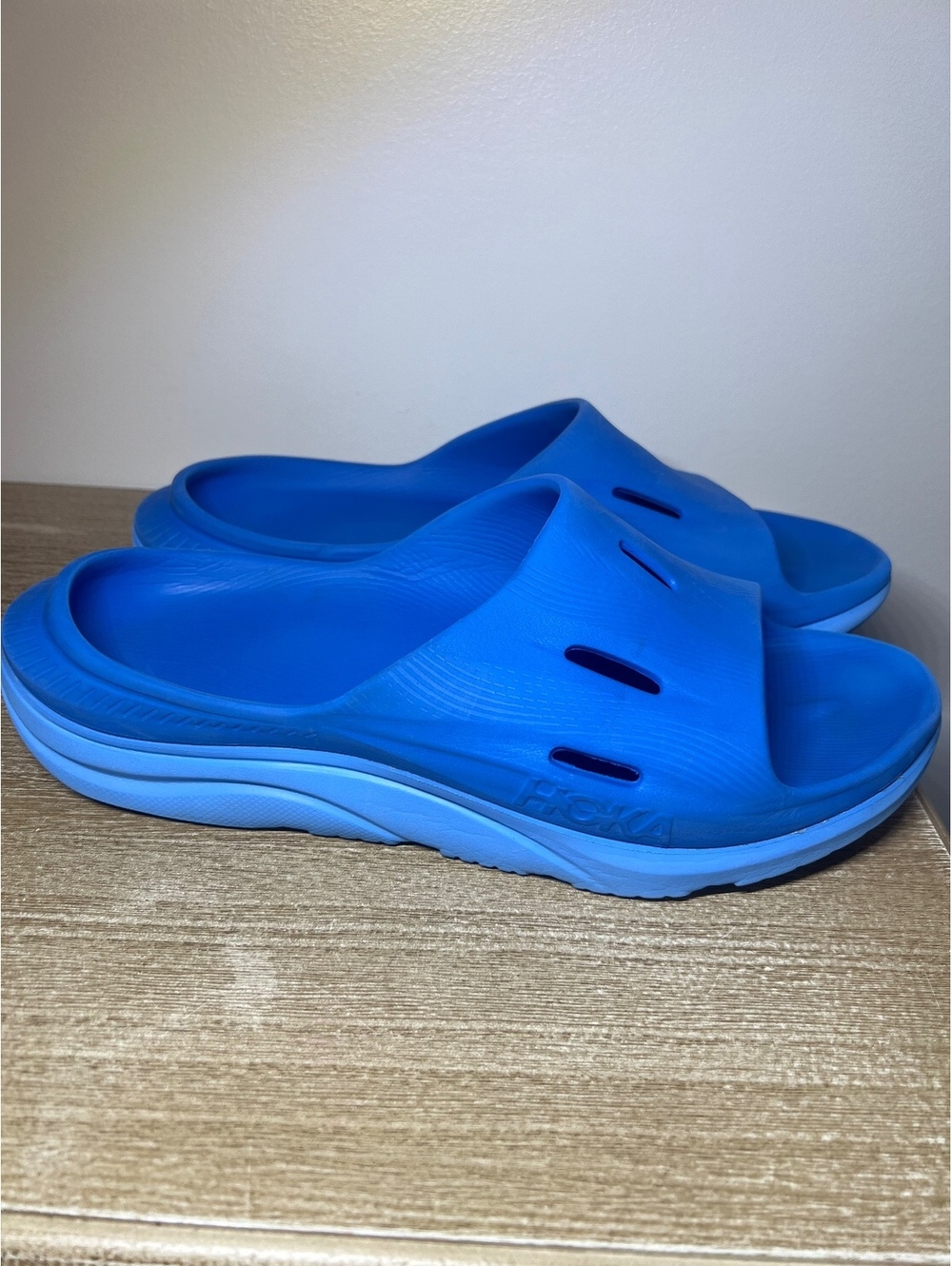 Hoka Men's Blue Slide Sandals Size 10